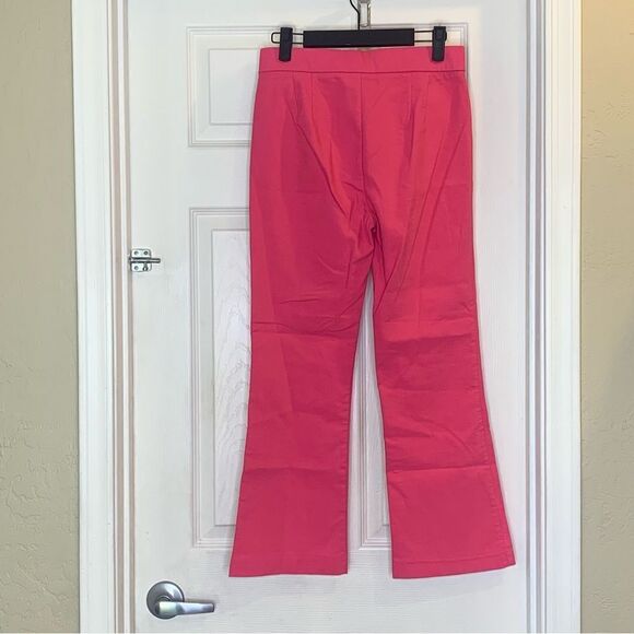 Zara Pink High Rise Cropped Pants Size Small - Picture 9 of 9